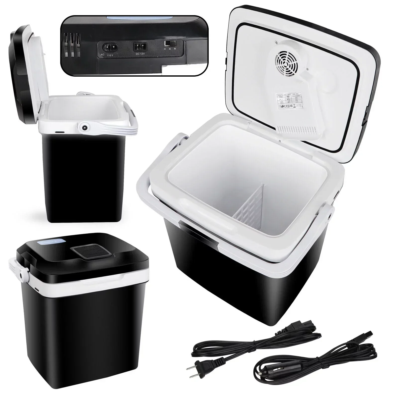 Newest Portable Iceless Thermoelectric Cooler Warmer Low Noise Car Electric Refrigerator Mini Fridge for Car Travel Trip Caming